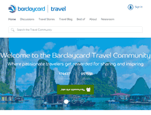 Tablet Screenshot of barclaycardtravel.com